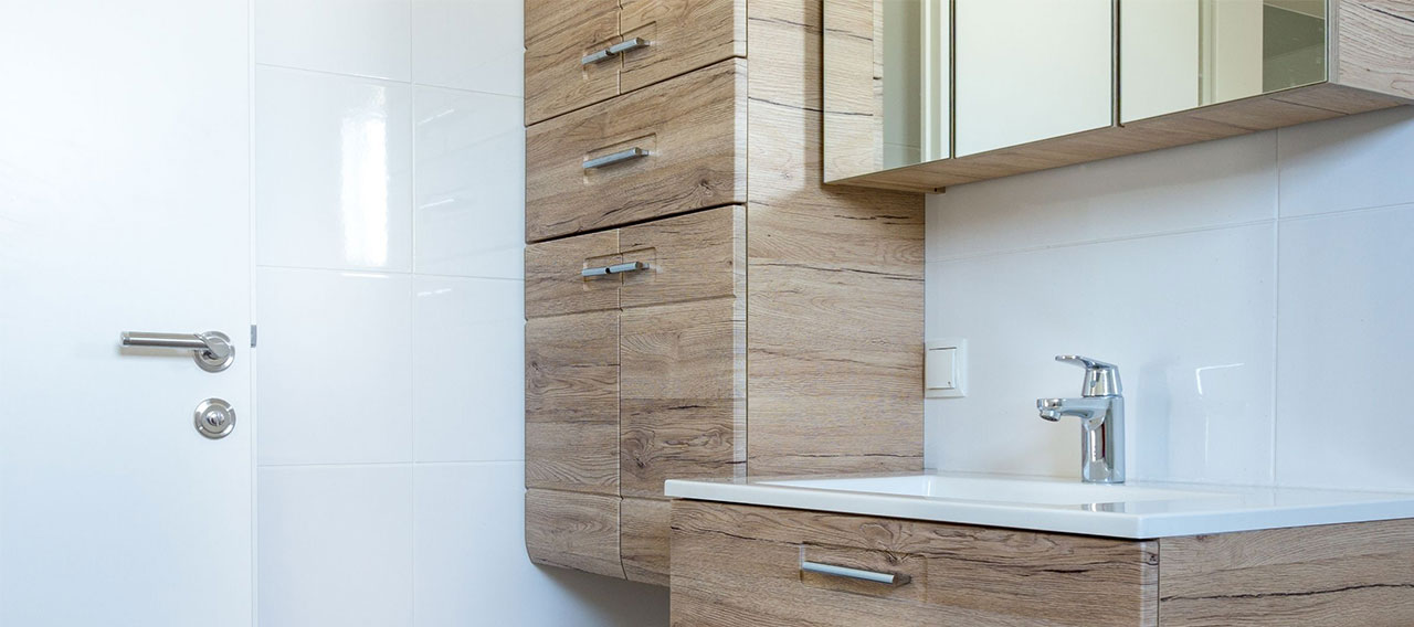 Custom bathroom cabinets and drawers installed in Cedar Park, TX