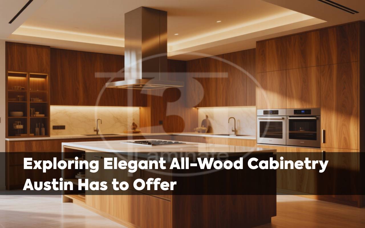 All-wood cabinetry Austin kitchen design with natural finishes