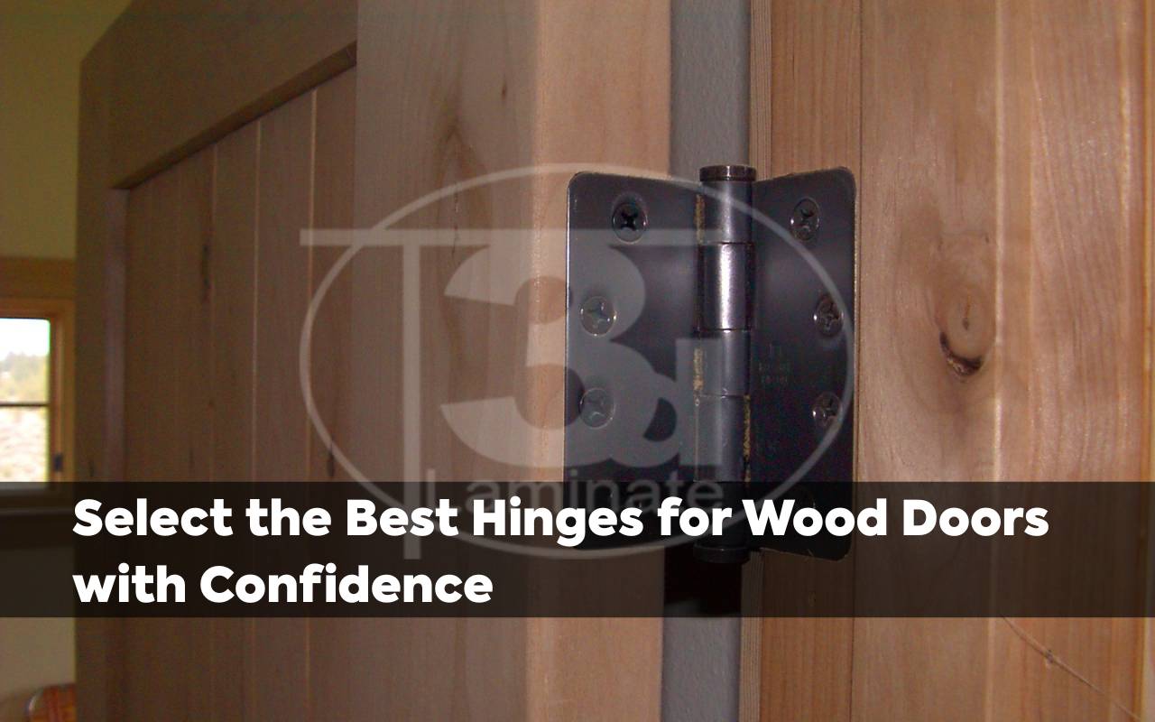 Elegant hinges enhancing the look of wood doors in home interiors