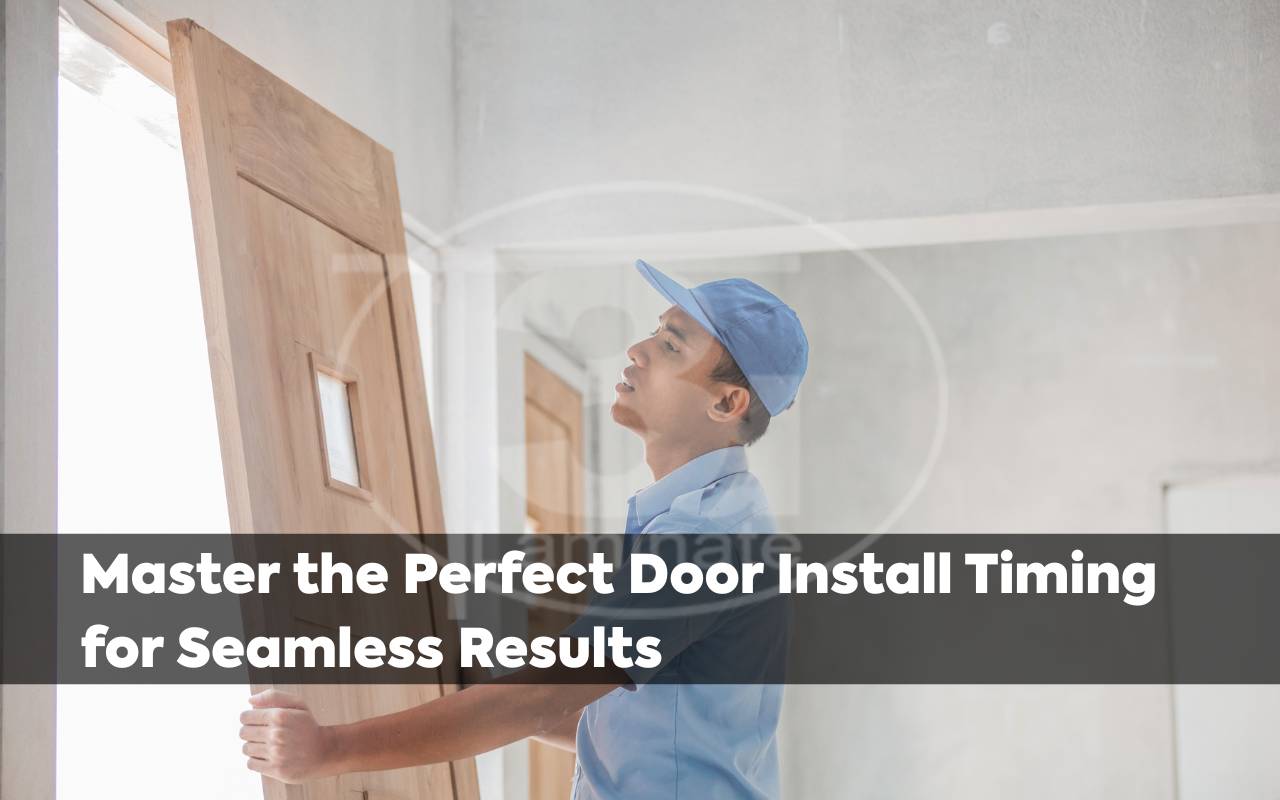 Professional door install timing ensures precise alignment
