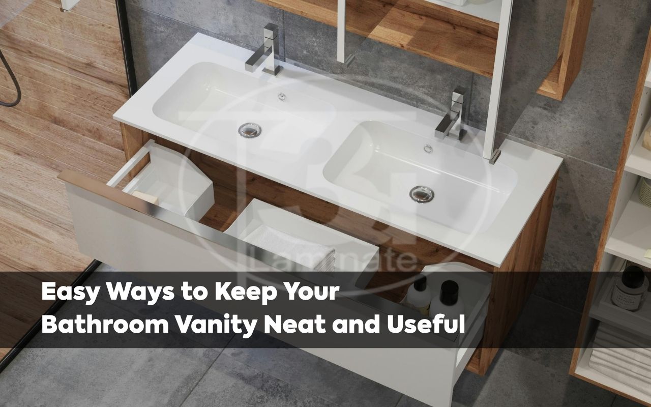 bathroom vanity storage ideas with neat drawer dividers and daily essentials