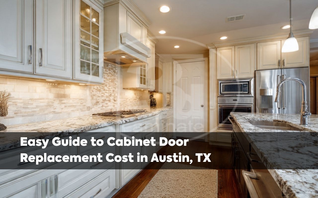 Cabinet door pricing options for a kitchen remodel in Austin, TX