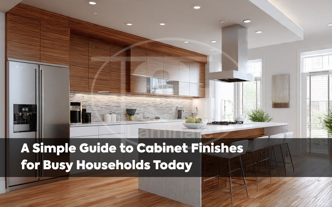 Family kitchen showing a scratch-resistant cabinet finish built for daily use