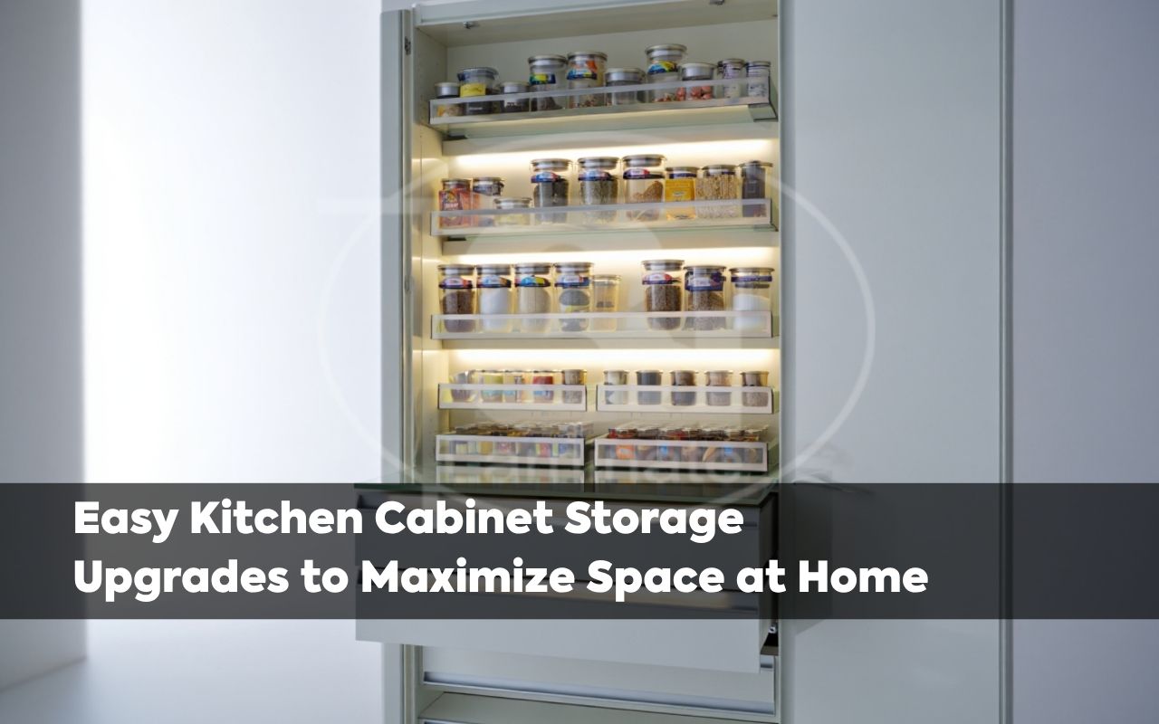 kitchen cabinet storage upgrades with pull-out shelves for easy access to pots and pans